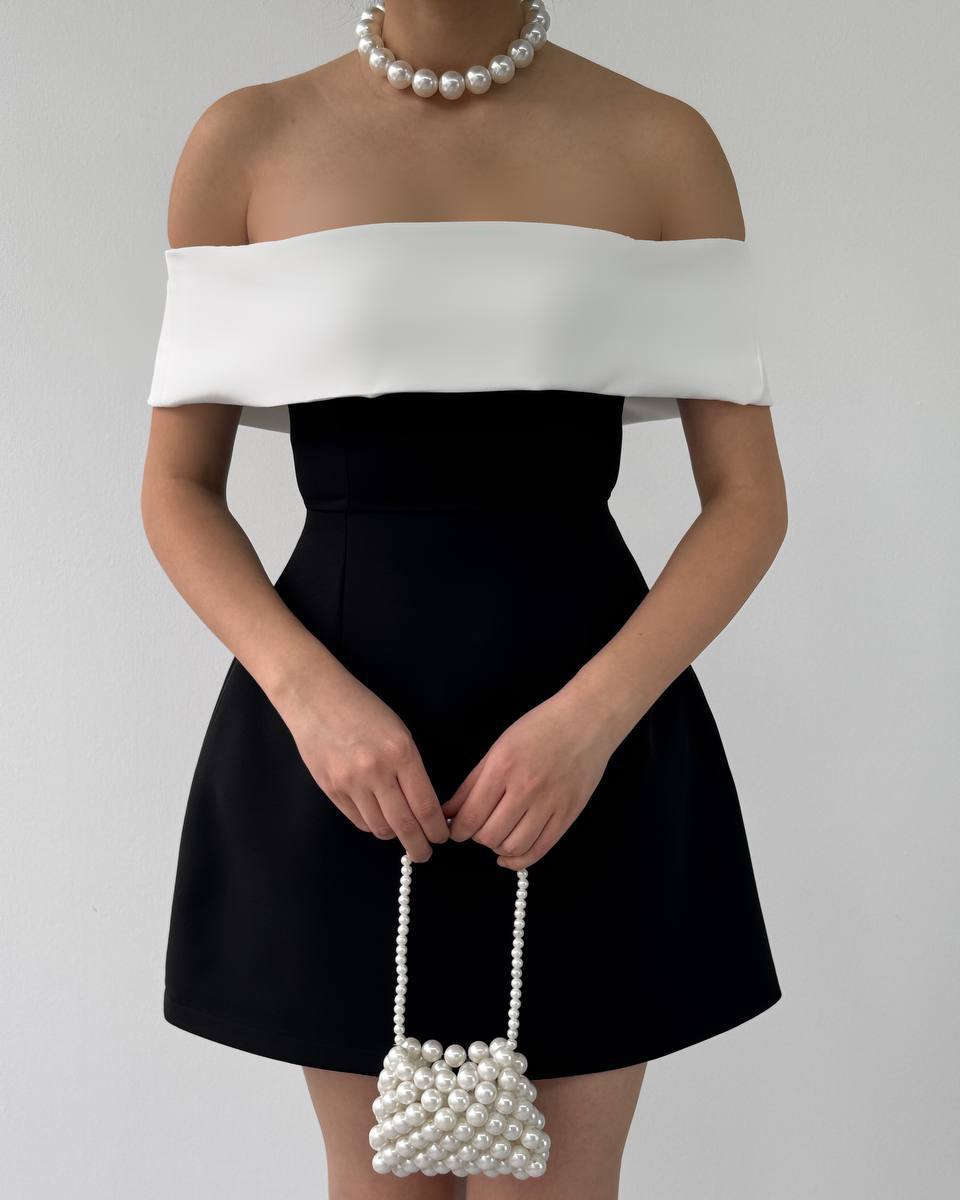 Black and White short dress