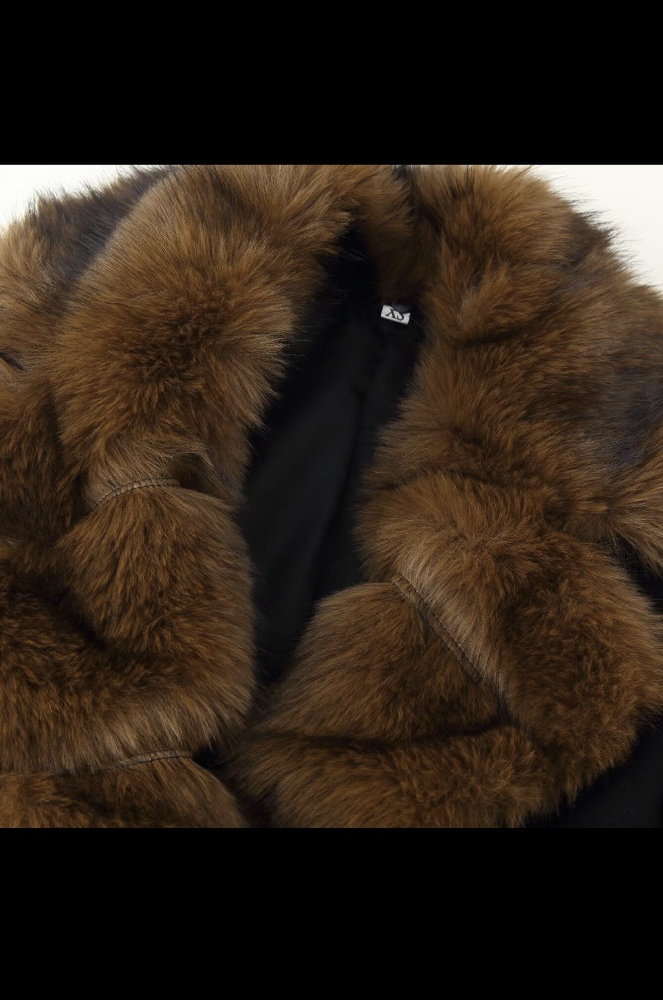 Black Jacket with brown fur