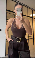 Brown body with Lace