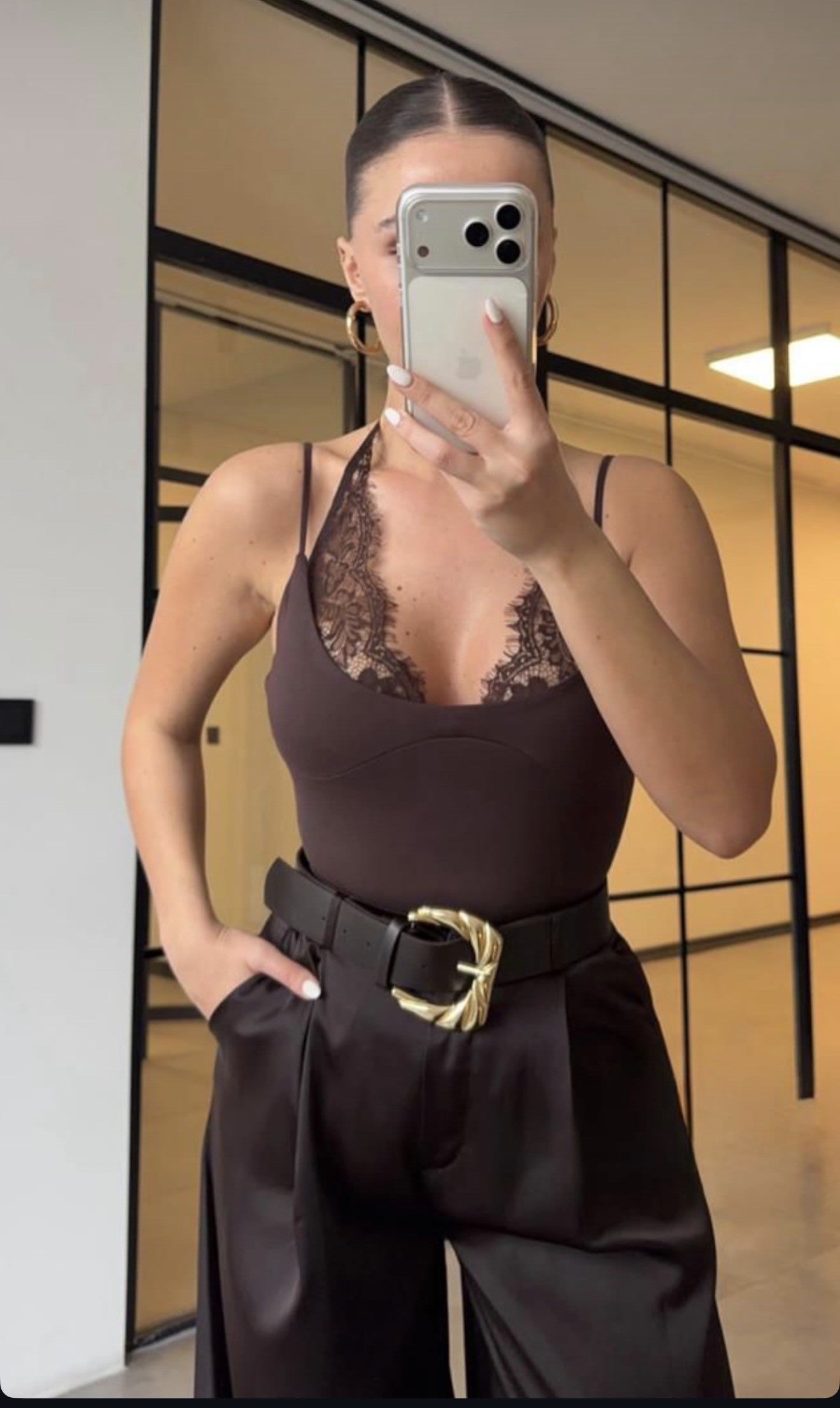 Brown body with Lace