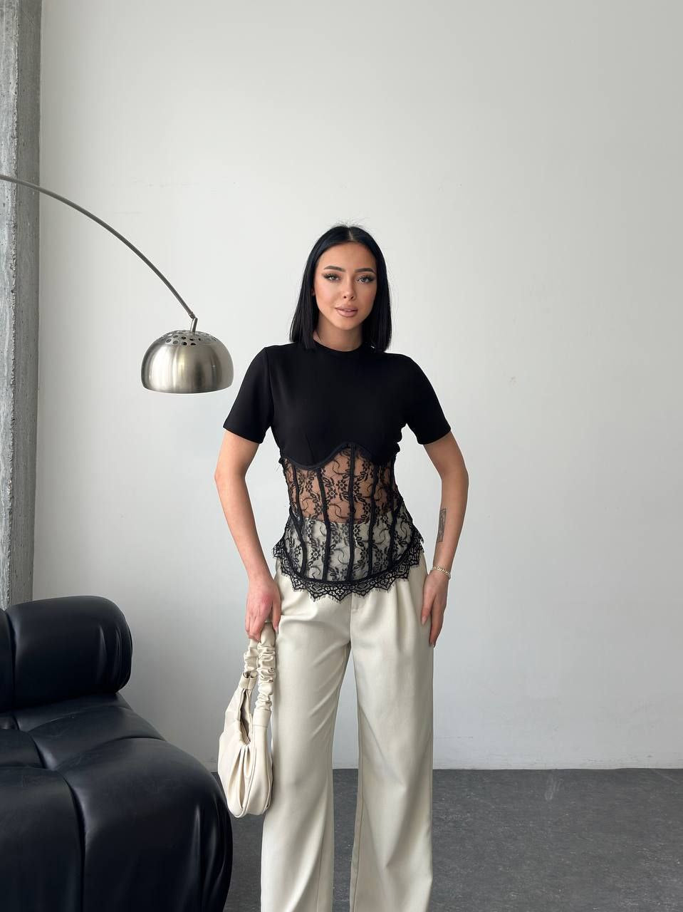 Black corset top