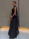 long dress polka dot
