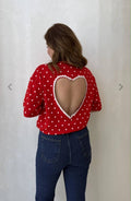 polka dot heart