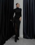 Long lace Black  skirt